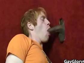 Interracial dick rubbing and bbc sucking porn video 19