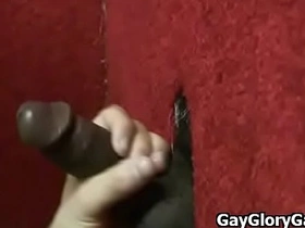 Gay interracial gloryhole sex and handjob fuck 19